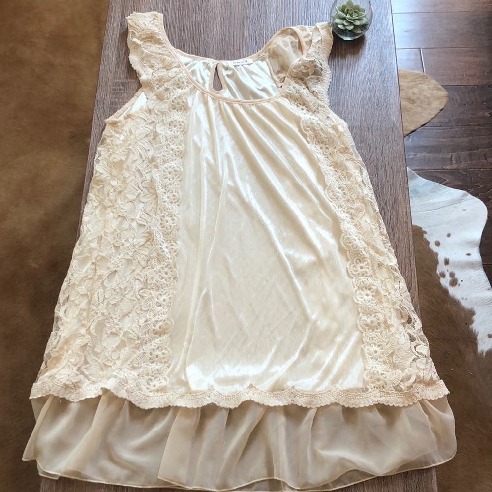 Cream lace dress